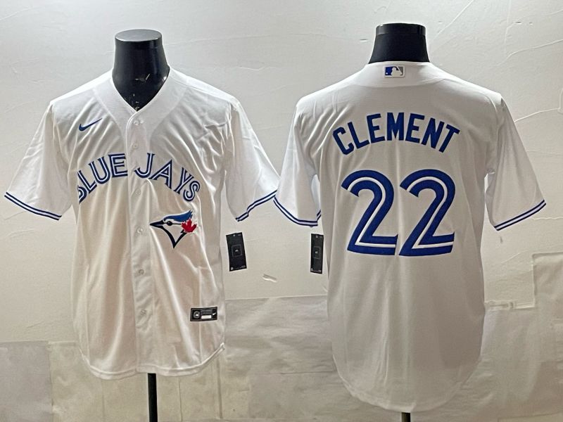 Men 2025 Toronto Blue Jays #22 Clement White Game Nike MLB Jersey style 01